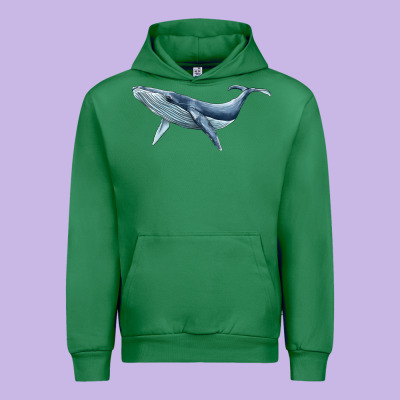 Humpback Whale Urban Hoodie Designed By Barkaloodesign