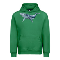 Emerald humpback whale Urban Hoodie - BarkalooDesign