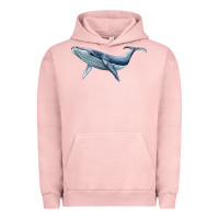 Pigment Salmon humpback whale Urban Hoodie - BarkalooDesign