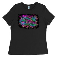 Black halloween background Ladies Tee - RanaPortraitStore