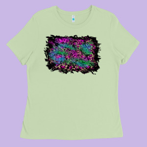 Halloween Background Ladies Tee Designed By Ranaportraitstore