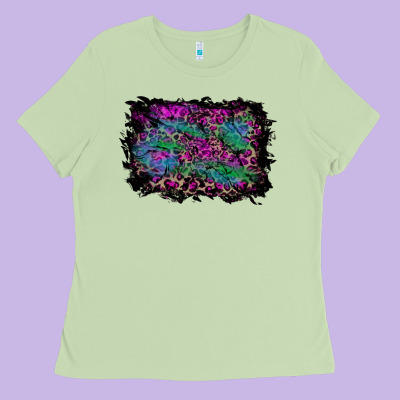 Halloween Background Ladies Tee Designed By Ranaportraitstore