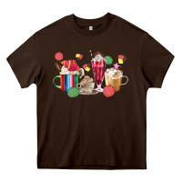 Chocolate Brown mexico dessert coffee cups Heavy Core Tee - MaliasSmallBusiness