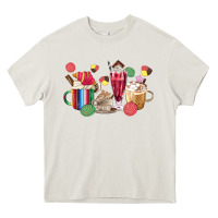 Cream mexico dessert coffee cups Heavy Core Tee - MaliasSmallBusiness