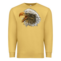 Antique Gold Bald Head Eagle Premium Sweatshirt - LillyAllenDesigns