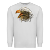 Dove Grey Bald Head Eagle Premium Sweatshirt - LillyAllenDesigns