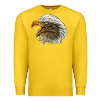 Lemon Bald Head Eagle Premium Sweatshirt - LillyAllenDesigns