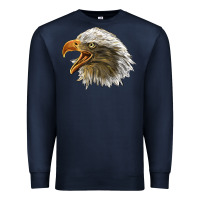 Navy Bald Head Eagle Premium Sweatshirt - LillyAllenDesigns