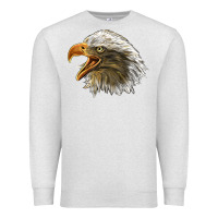 Oatmeal Heather Bald Head Eagle Premium Sweatshirt - LillyAllenDesigns