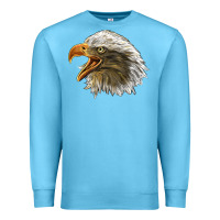 Ocean Blue Bald Head Eagle Premium Sweatshirt - LillyAllenDesigns