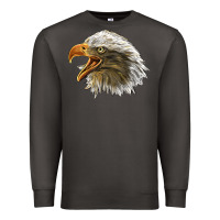 Smoke Bald Head Eagle Premium Sweatshirt - LillyAllenDesigns