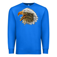 True Royal Bald Head Eagle Premium Sweatshirt - LillyAllenDesigns