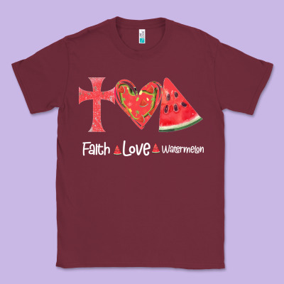 Faith Love Watermelon Classic Tee Designed By Bettercallsaul