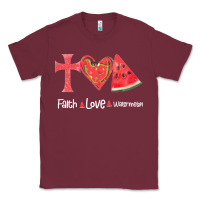 Burgundy Faith Love Watermelon Classic Tee - Bettercallsaul