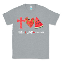Heather Grey Faith Love Watermelon Classic Tee - Bettercallsaul