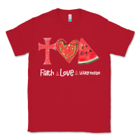 Red Faith Love Watermelon Classic Tee - Bettercallsaul