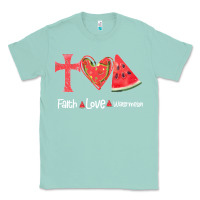 Seafoam Faith Love Watermelon Classic Tee - Bettercallsaul
