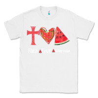 White Faith Love Watermelon Classic Tee - Bettercallsaul