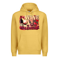 Antique Gold Wine İs My Valentine Fa Premium Hoodie - FaDigitalArtStudio