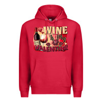 Cardinal Wine İs My Valentine Fa Premium Hoodie - FaDigitalArtStudio