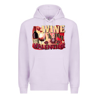 Lilac Wine İs My Valentine Fa Premium Hoodie - FaDigitalArtStudio