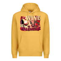Mustard Wine İs My Valentine Fa Premium Hoodie - FaDigitalArtStudio