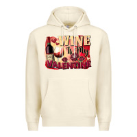 Sandshell Wine İs My Valentine Fa Premium Hoodie - FaDigitalArtStudio