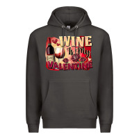 Smoke Wine İs My Valentine Fa Premium Hoodie - FaDigitalArtStudio