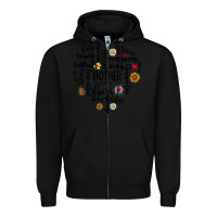 Black Mother Zipper Hoodie - CowhideDigitalArt