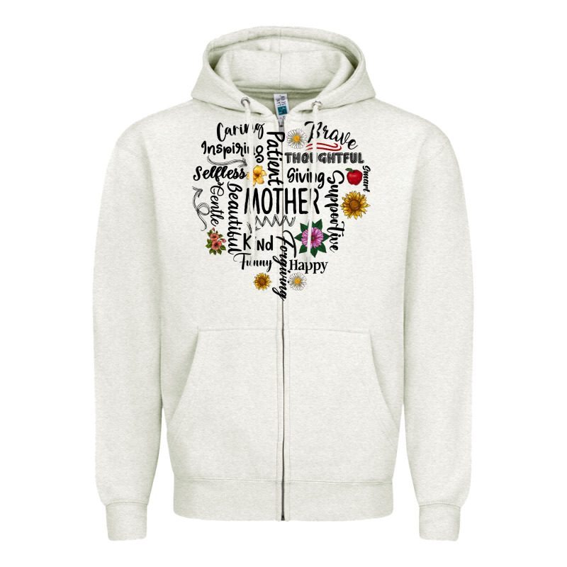 Mother Zipper Hoodie by CowhideDigitalArt | Teevron