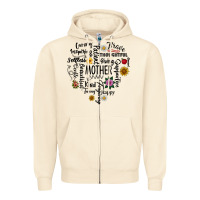 Sandshell Mother Zipper Hoodie - CowhideDigitalArt