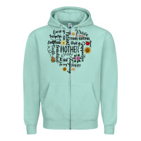 Seafoam Mother Zipper Hoodie - CowhideDigitalArt