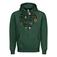 Sports Green Mother Zipper Hoodie - CowhideDigitalArt
