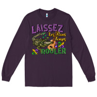 Plum laissez les bons temps rouler Long Sleeve Tee - CowGirlArtShop