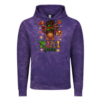 Cloud Purple mimi claus afro messy bun Vintage Hoodie - texasbilliewilder
