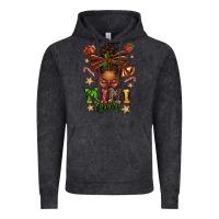 Vintage Black mimi claus afro messy bun Vintage Hoodie - texasbilliewilder
