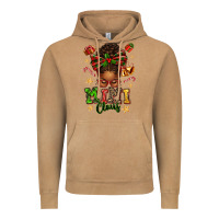 Mimi Claus Afro Messy Bun Vintage Hoodie | Teevron
