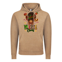 Vintage Coffee mimi claus afro messy bun Vintage Hoodie - texasbilliewilder