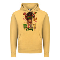 Vintage Mustard mimi claus afro messy bun Vintage Hoodie - texasbilliewilder