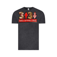 Vintage Black three up three down baseball Vintage Tee - Jasminsmagicworld