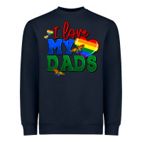 Navy I love my dads Heavyweight Sweatshirt - FaDigitalArtStudio
