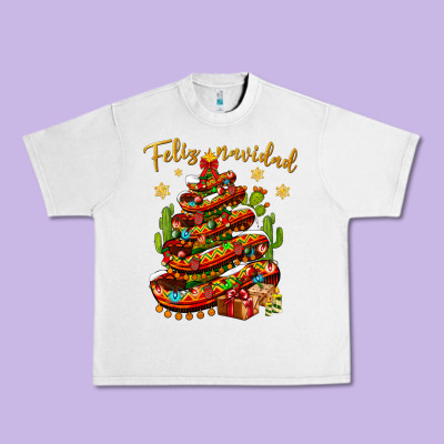 Christmas Feliz Navidad Urban Heavy Tee Designed By Nancycooperartshop