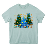 Arona Hannukah Christmas trees Heavy Core Tee - NancyCooperArtShop