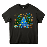 Asphalt Hannukah Christmas trees Heavy Core Tee - NancyCooperArtShop