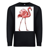 Black Pink Flamingo Premium Sweatshirt - LillyAllenDesigns