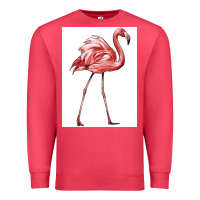 Cardinal Pink Flamingo Premium Sweatshirt - LillyAllenDesigns
