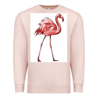 Pale Pink Pink Flamingo Premium Sweatshirt - LillyAllenDesigns