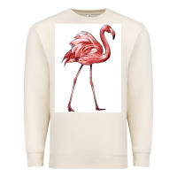 Sandshell Pink Flamingo Premium Sweatshirt - LillyAllenDesigns