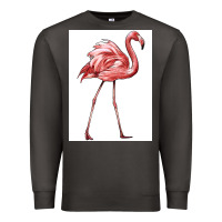 Smoke Pink Flamingo Premium Sweatshirt - LillyAllenDesigns