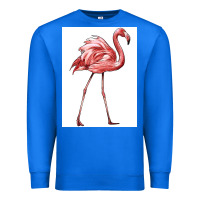 True Royal Pink Flamingo Premium Sweatshirt - LillyAllenDesigns